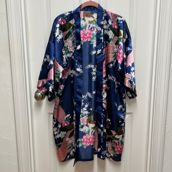 Navy Bird‎ Kimono Wizard Robe - Large - Picture 1 of 3